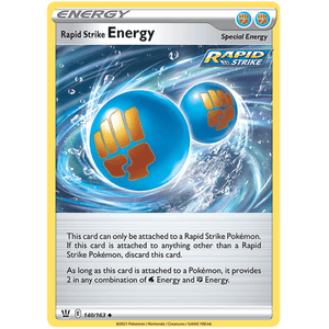 Rapid Strike Energy 140/163 - Battle Styles - Pokemon Single Card