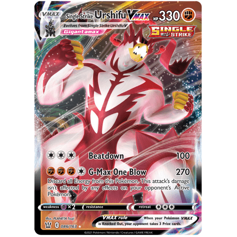 Single Strike Urshifu VMAX 086/163 - Battle Styles - Pokemon Single Card