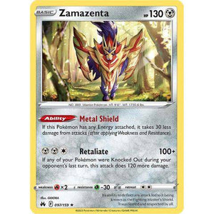 Zamazenta (097/159)  - Crown Zenith - Pokemon Single Card