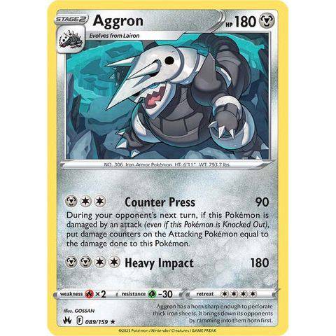 Aggron (089/159)  - Crown Zenith - Pokemon Single Card