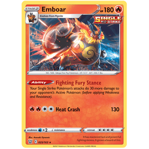 Emboar 025/163 - Battle Styles - Pokemon Single Card