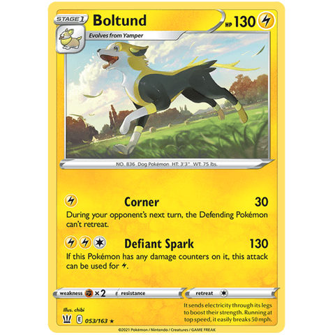 Boltund 053/163 - Battle Styles - Pokemon Single Card