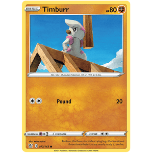 Timburr 073/163 - Battle Styles - Pokemon Single Card