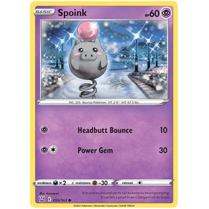 Spoink 055/163 - Battle Styles - Pokemon Single Card