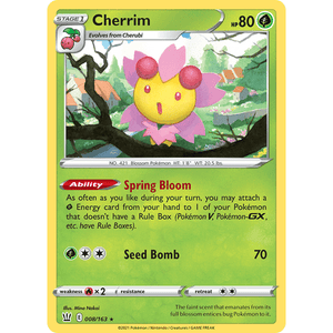 Cherrim 008/163 - Battle Styles - Pokemon Theme Deck Exclusive Single Card