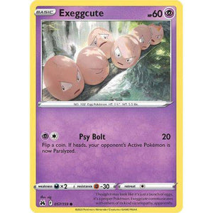 Exeggcute (057/159)  - Crown Zenith - Pokemon Single Card