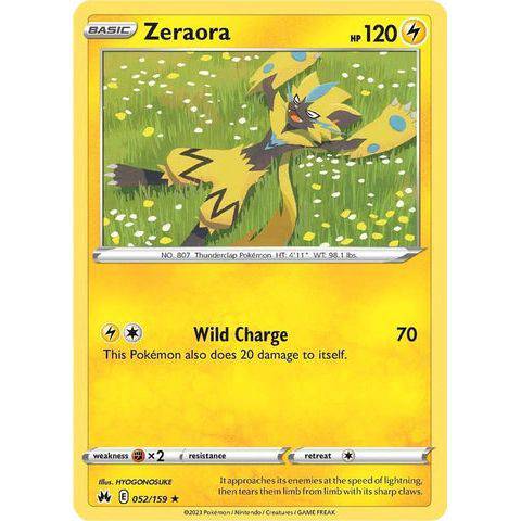 Zeraora (052/159)  - Crown Zenith - Pokemon Single Card