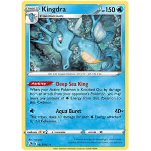 Kingdra 033/163 - Battle Styles - Pokemon Single Card