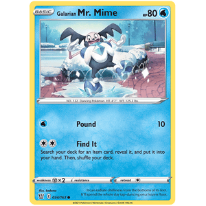 Galarian Mr. Mime 034/163 - Battle Styles - Pokemon Single Card