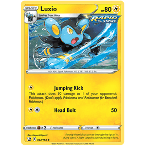 Luxio 047/163 - Battle Styles - Pokemon Single Card