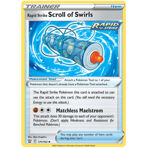 Rapid Strike Scroll of Swirls 131/163 - Battle Styles - Pokemon Single Card