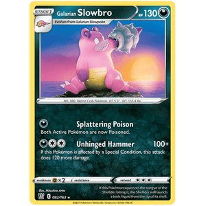 Galarian Slowbro 092/163 - Battle Styles - Pokemon Single Card