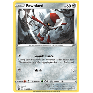 Pawniard 103/163 - Battle Styles - Pokemon Single Card