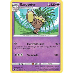 Exeggutor (058/159)  - Crown Zenith - Pokemon Single Card