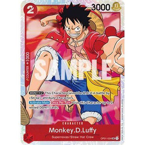 OP01-024SR Monkey.D.Luffy (Foil) Single Card