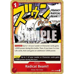 OP01-029UC Radical Beam!! Single Card