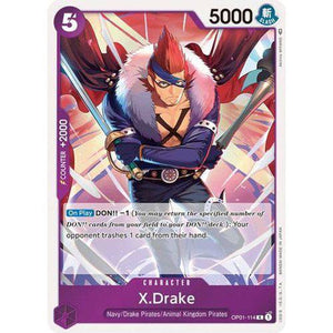 OP01-114R X.Drake (Foil) Single Card