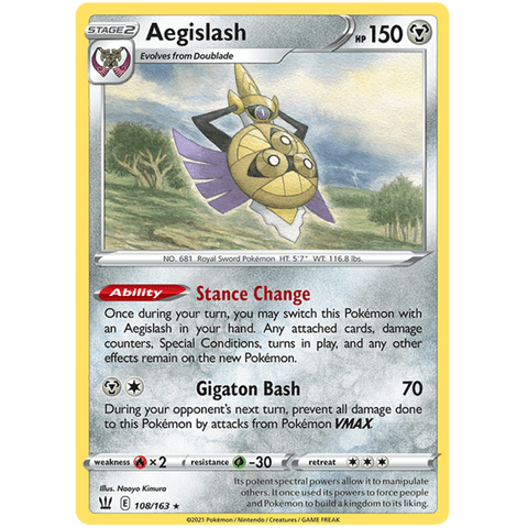 Aegislash 108/163 - Battle Styles - Pokemon Single Card