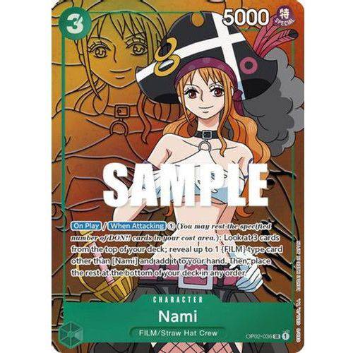 OP02-036SR Nami (Alternate Art) (Foil) Single Card