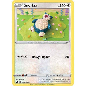 Snorlax (109/159)  - Crown Zenith - Pokemon Single Card