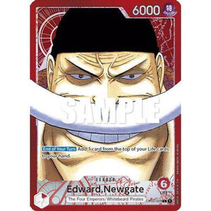 OP02-001L Edward.Newgate  (Alternate Art) (Foil) Single Card