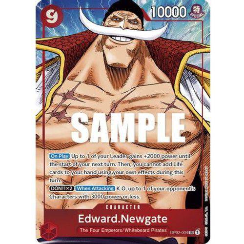 OP02-004SR Edward.Newgate (Alternate Art) (Foil) Single Card