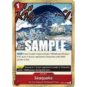 OP02-021R Seaquake (Foil) Single Card