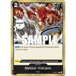 OP02-119R Meteor Volcano (Foil) Single Card