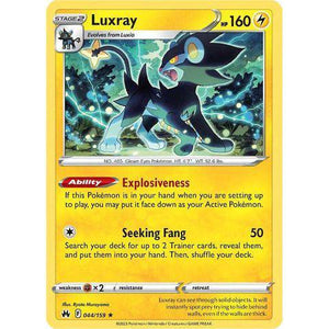 Luxray (044/159)  (44)  - Crown Zenith - Pokemon Single Card