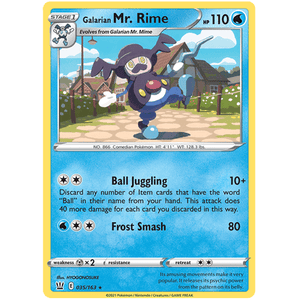 Galarian Mr. Rime 035/163 - Battle Styles - Pokemon Single Card