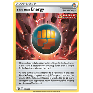 Single Strike Energy 141/163 - Battle Styles - Pokemon Single Card