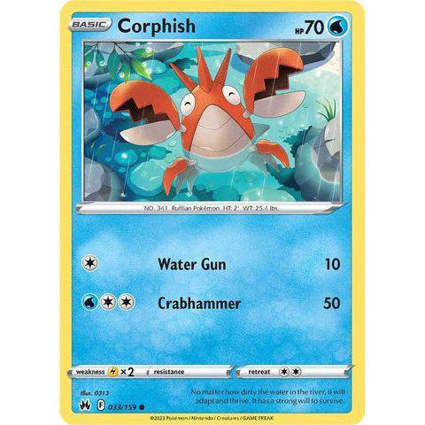 Corphish (033/159)  - Crown Zenith - Pokemon Single Card