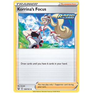 Korrina's Focus 128/163 - Battle Styles - Pokemon Single Card