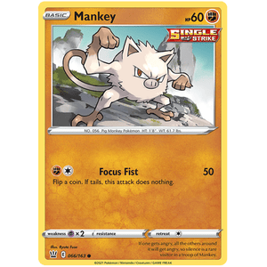 Mankey 066/163 - Battle Styles - Pokemon Single Card