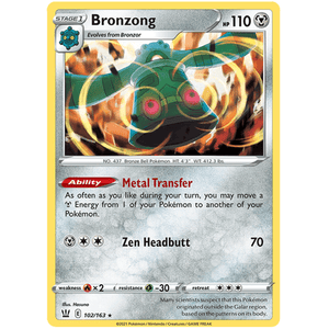 Bronzong 102/163 - Battle Styles - Pokemon Single Card