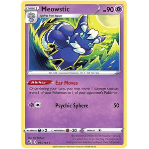 Meowstic 061/163 - Battle Styles - Pokemon Single Card