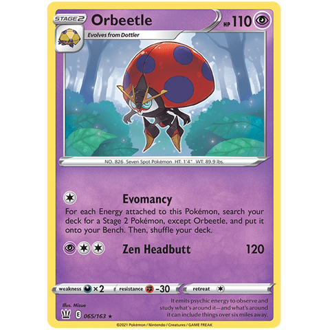 Orbeetle 065/163 - Battle Styles - Pokemon Single Card