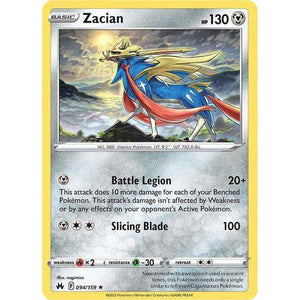 Zacian (094/159)  - Crown Zenith - Pokemon Single Card