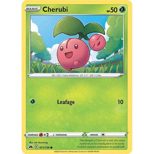 Cherubi (011/159)  - Crown Zenith - Pokemon Single Card