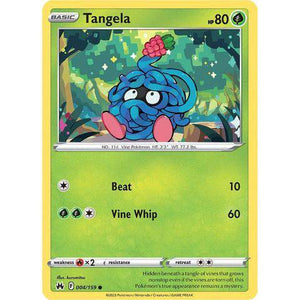 Tangela (004/159)  - Crown Zenith - Pokemon Single Card