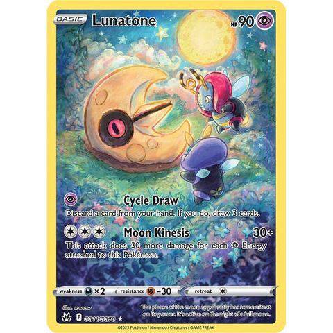 Lunatone (GG11/GG70)  - Crown Zenith - Pokemon Single Card