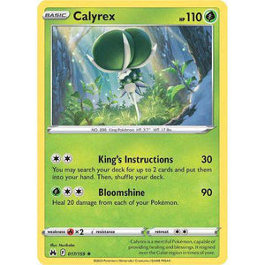 Calyrex (017/159)  - Crown Zenith - Pokemon Single Card