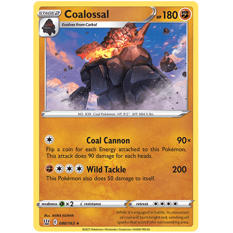 Coalossal 080/163 - Battle Styles - Pokemon Single Card