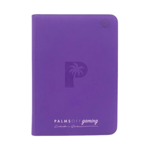 Palms Off Gaming - 9 Pocket Collectors Series Trading Card Binder - Purple Binder