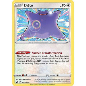 Ditto (107/159)  - Crown Zenith - Pokemon Single Card