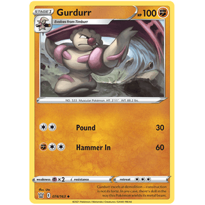 Gurdurr 074/163 - Battle Styles - Pokemon Single Card