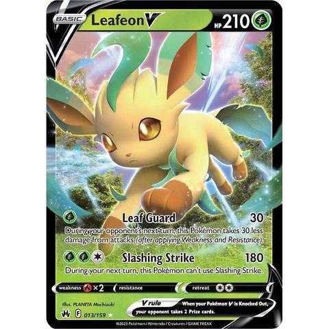 Leafeon V (013/159)  - Crown Zenith - Pokemon Single Card