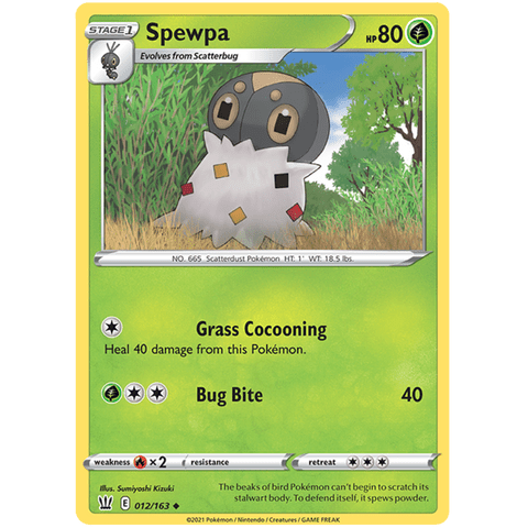 Spewpa 012/163 - Battle Styles - Pokemon Single Card