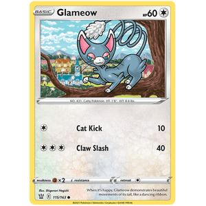 Glameow 115/163 - Battle Styles - Pokemon Single Card