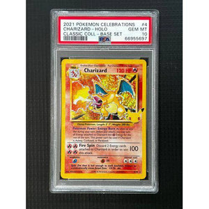 PSA10 - Charizard Holo - 004/102 - Classic Coll Base Set Graded Card